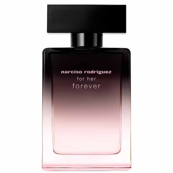 a bottle of perfume with the words for her written on it
