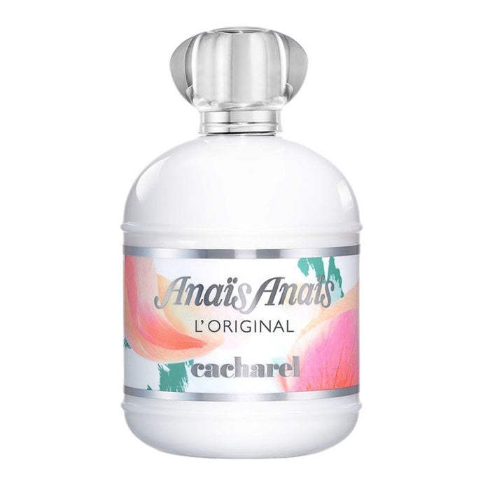 a white bottle of perfume on a white background
